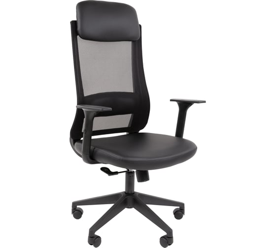 Офисное кресло Chairman 500LT экокожа черный/TW-01 черный 00-07187909