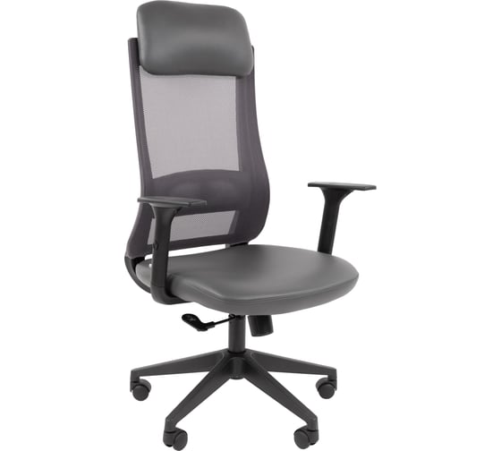 Офисное кресло Chairman 500LT экокожа серый/TW-04 серый 00-07187913