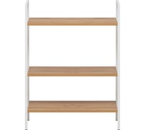 Стеллаж Leset Стилвуд 23 широкий, 3 полки, Белый/Дуб крафт золотой 3001-1266