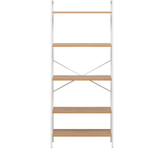 Стеллаж Leset Стилвуд 25 широкий, 5 полок, Белый/Дуб крафт золотой 3001-1274