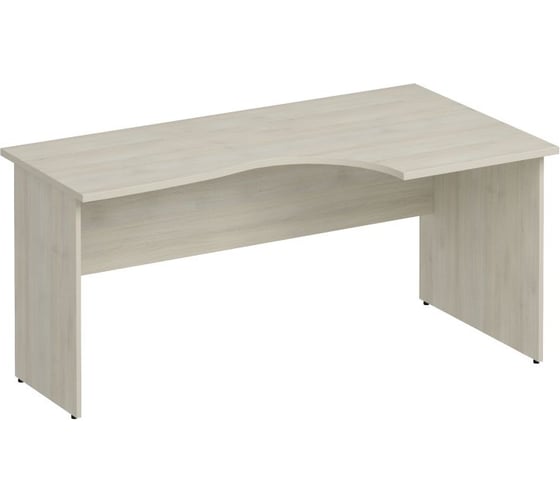 Стол эргономичный Юнитекс Комфорт правый, 160х90х75, дуб шамони светлый К.123_ДШ
