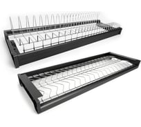 Сушка для посуды Mebax Chrome, распашной фасад, 900 мм, хром 48169000 00-00003503