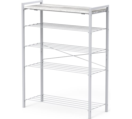 Этажерка Nika ЭКТ5-80Л дуб шавиниган/матовый серый