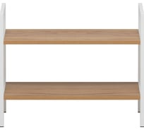 Стеллаж Leset Стилвуд 22 широкий, 2 полки, Белый/Дуб крафт золотой 3001-1262