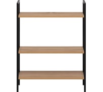 Стеллаж Leset Стилвуд 23 широкий, 3 полки, Черный/Дуб крафт золотой 3001-1264