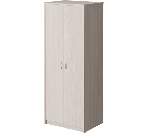 Шкаф для одежды широкий Альянс мебель АЛЬТЕРНАТИВА 770х580х2000 Ясень шимо светлый А-307