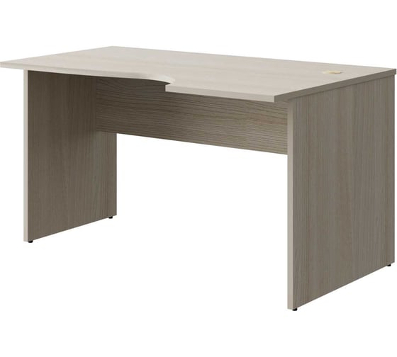 Стол эргономичный правый Альянс мебель АЛЬТЕРНАТИВА 1400х900/730х760 А-200 Пр Ясень шимо светлый 1