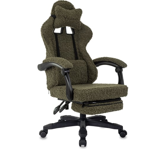 Кресло игровое Бюрократ Knight Lord/F хаки экомех крестов. пластик подст.для ног 2068858