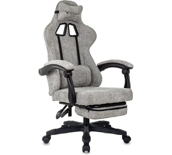 Кресло игровое Бюрократ Knight Lord/F серый Camby 82 крестов. пластик подст.для ног 2056753