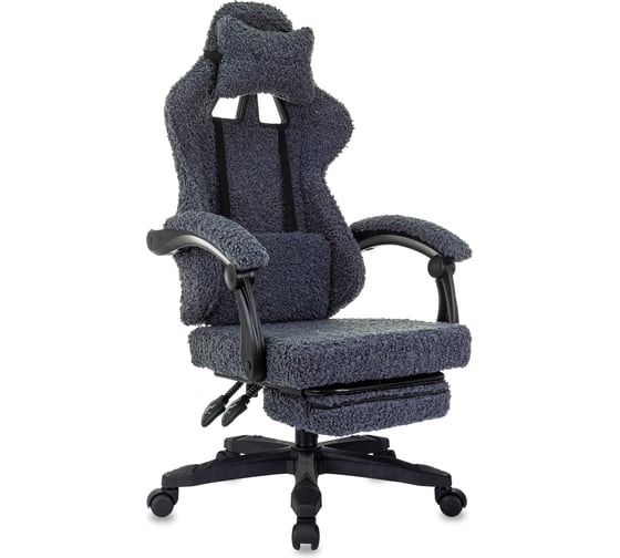 Кресло игровое Бюрократ Knight Lord/F темно-синий экомех крестов. пластик подст.для ног 2068861