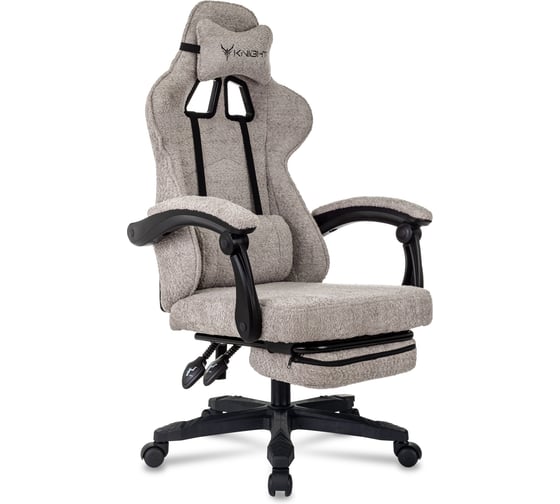 Кресло игровое Бюрократ Knight Lord/F бежевый Camby 20 крестов. пластик подст.для ног 2056755