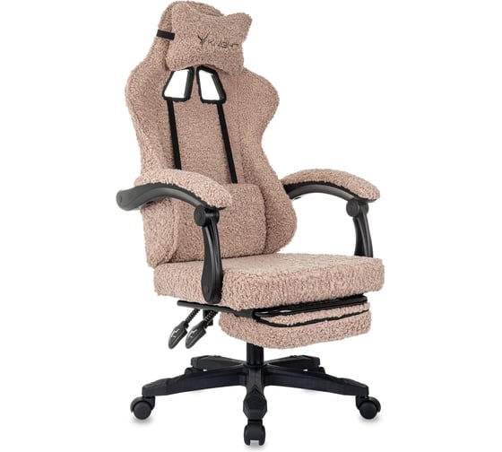 Кресло игровое Бюрократ Knight Lord/F коралловый экомех крестов. пластик подст.для ног 2068856