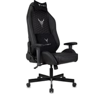 Кресло игровое Бюрократ Knight Neon черный соты экокожа с подголов. крестов. металл 1717270