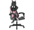 Кресло игровое Бюрократ Knight Kitty Fabric серый/розовый крестов. пластик 2026671 1