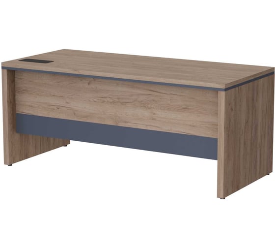 Стол руководителя прямой Альянс мебель PREGO 1800х800х760 П.СР-18.8 Дуб крафт табачный /Антрацит