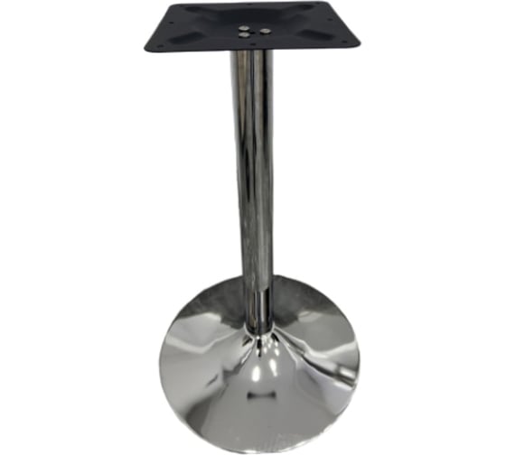 Опора подстолье с базой Аврора Р152 d445мм, d60_H715мм (хром) _1_ (комп из 3 частей ОПОРА/БЛИН/КРЕПЕЖ) 0902033