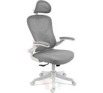 Офисное поворотное кресло KSG Kingstyle FK-25 Fendi White серый KS-001136