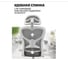 Офисное поворотное кресло KSG Kingstyle FK-25 Fendi White серый KS-001136 6