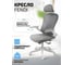 Офисное поворотное кресло KSG Kingstyle FK-25 Fendi White серый KS-001136 9