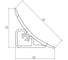 Плинтус KORNER LB 231(137) Мрамор Империал 3,0 м 137 231-137 2