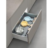 Корзина для габаритной посуды Mebax Griza series, выдвижной фасад, 600 мм, серый 36366000 00-00003547