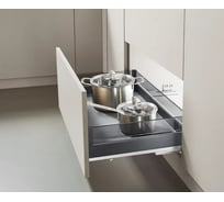 Корзина для габаритной посуды Mebax Premium Line, выдвижной фасад, 700 мм, серый 51367000 00-00003523