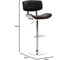 Стул барный Hesby Equilibrium Whirl чёрный, коричневый HSBI_TG2553 8