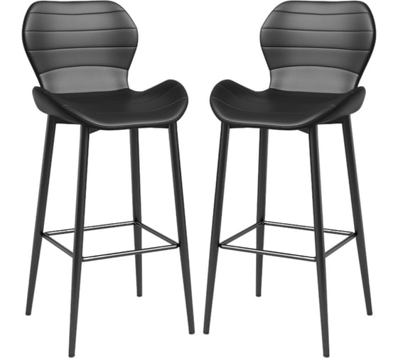 Стул барный Hesby Unity (комплект 2 шт.) чёрный HSBI_DC1761_black_2