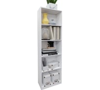 Стеллаж высокий Альянс мебель 500х250х1700, белый 853718