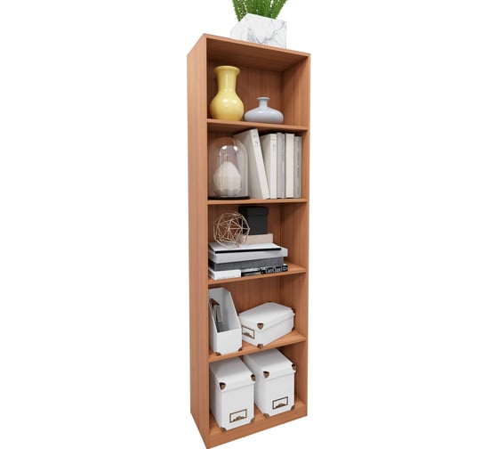 Стеллаж высокий Альянс мебель 500х250х1700, Орех гварнери 832430