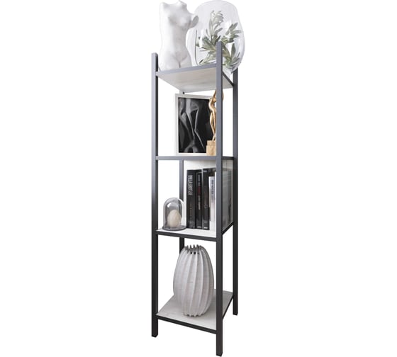 Стеллаж Альянс мебель Лофт 300х290х1180, Дуб крафт белый 857778