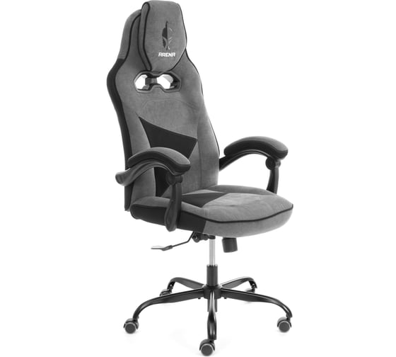 Кресло Tetchair Arena metalBL ткань, велюр, серый/черный, KUB 05/TW-11/35 25148