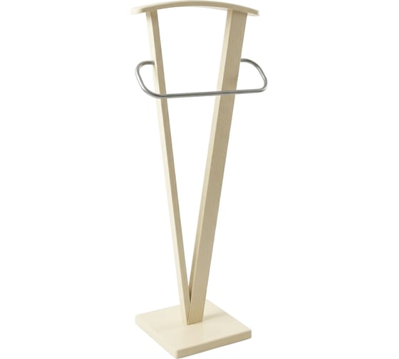 Вешалка костюмная Мебелик ГАЛАНТ 344 металлик/слоновая кость 9947