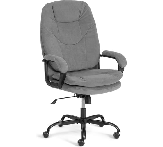 Кресло Tetchair Комфорт Люкс/Comfort Lux (22) велюр, серый, 29 25345