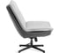 Кресло лаунж Tetchair Космо/Cosmo велюр/букле/экокожа, vt шейп серый/графит 25305 2