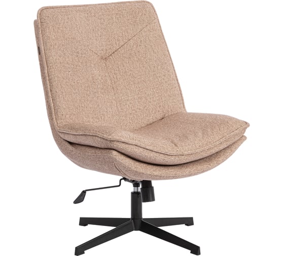 Кресло лаунж Tetchair Космо/Cosmo велюр/букле, vt шейп бежевый 25273