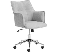Кресло Tetchair Луц/Lutz хром велюр/букле, VT shape silver 25478