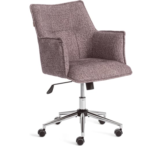 Кресло Tetchair Луц/Lutz хром велюр/букле, VT shape wood rose 25479