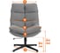 Кресло Tetchair Рефлекс/Reflex с пуфом велюр/букле (HYP), бежевый 25507 7