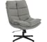 Кресло Tetchair Рефлекс/Reflex с пуфом велюр/букле (HYP), светло-серый 25506 2