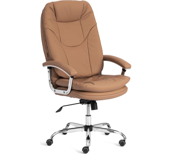 Кресло Tetchair Софти Люкс/Softy Lux Экокожа LUX Classic 18-13, св.-коричневый 25740