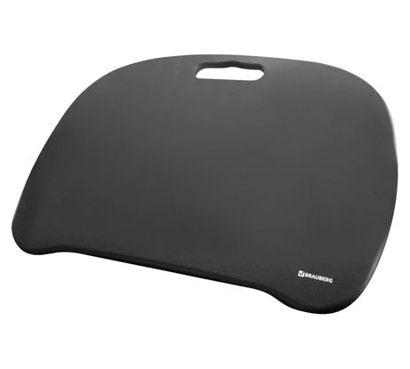 Подставка-столик для ноутбука и творчества BRAUBERG с мягкими подушками, 430х330 мм, черный 512669