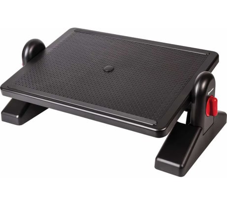 Офисная подставка для ног BRAUBERG 41,5х30 см, с фиксаторами, черная 530364