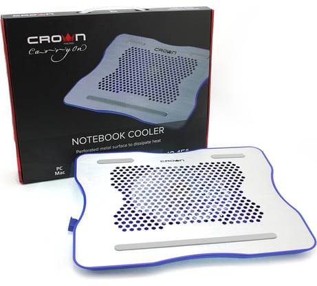 Подставка для ноутбука CROWN MICRO CROWN CMLC-1001 silver/blue CM000001372