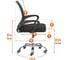 Комплект кресел Tetchair 4 шт. БМ-520М/BM-520M ткань/хром, черный, 47х48х84-94 см 25772 10