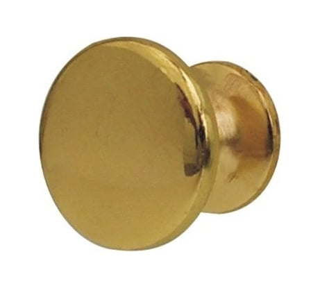 Мебельная ручка-кнопка SOLLER 306 С золото, d=24 мм Ж1116