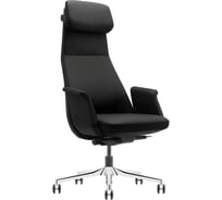 Кресло HAWASAN PREMIUM EX-840 STELLAR, синхромеханизм, алюминий, экокожа, черное 533241