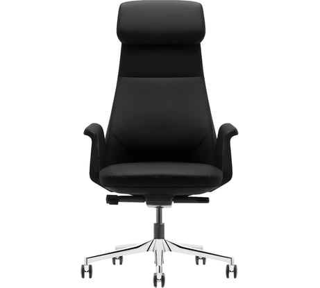 Кресло HAWASAN PREMIUM EX-840 STELLAR, синхромеханизм, алюминий, экокожа, черное 533241