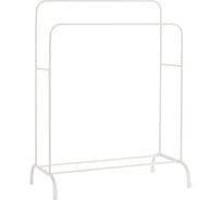 Вешалка для плечиков двухъярусная BOOMHOUSE GR-002 (в1500хш1100хг550мм), металл, белая 701437