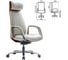 Кресло HAWASAN PREMIUM EX-820, синхромеханизм, слайдер, экокожа, белое/коричневое, 533237 2